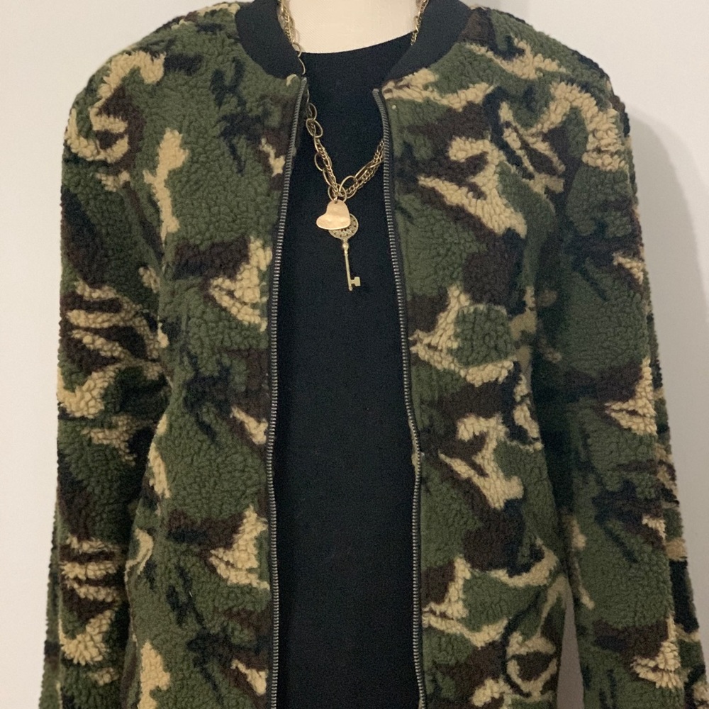 Sherpa Camo Bomber by Sanctuary